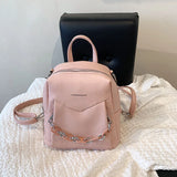 Casual School Women's Backpack Large Capacity PU Leather Women's Backpack