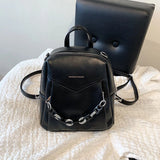 Casual School Women's Backpack Large Capacity PU Leather Women's Backpack