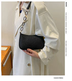 Crescent Saddle Bag Women's Shoulder Handbag Dermatoglyph