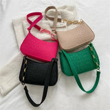 Crescent Saddle Bag Women's Shoulder Handbag Dermatoglyph