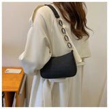 Crescent Saddle Bag Women's Shoulder Handbag Dermatoglyph