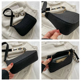 Crescent Saddle Bag Women's Shoulder Handbag Dermatoglyph