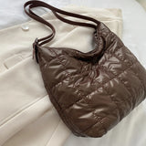 Casual Nylon Shoulder Bag for Women Solid Large Capacity