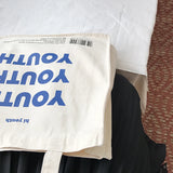 Casual Shoulder Bag Women Letter Print Large Capacity Canvas Shopping Bags