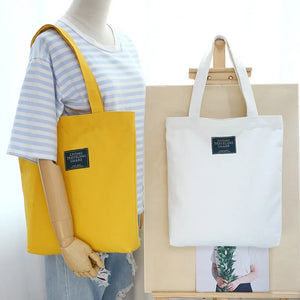 Casual Shoulder Bag Women Shopping Bag Single Shoulder Canvas Cloth Bag