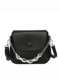 Solid Color Casual Small Shoulder Bag for Women