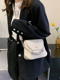 Solid Color Casual Small Shoulder Bag for Women