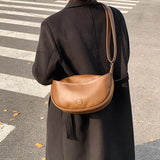 Casual Shoulder Bags For Women Adjustable Strap Hobo Bag Half Moon