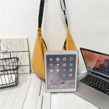 Casual Shoulder Bags Solid Women Bags Washed Canvas Packs