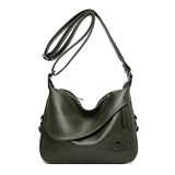 Casual Solid Color Shoulder Bag Women Messenger Handbag Zipper