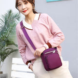 Casual Small Flap Crossbody Bag Phone Purse Waterproof Nylon