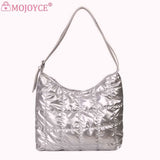 Casual Shoulder Handbags Nylon Top-handle Bag Quilted Clutch Handbag