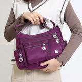 Casual Shoulder Messenger Bag Waterproof Nylon Crossbody Large Capacity Handbag
