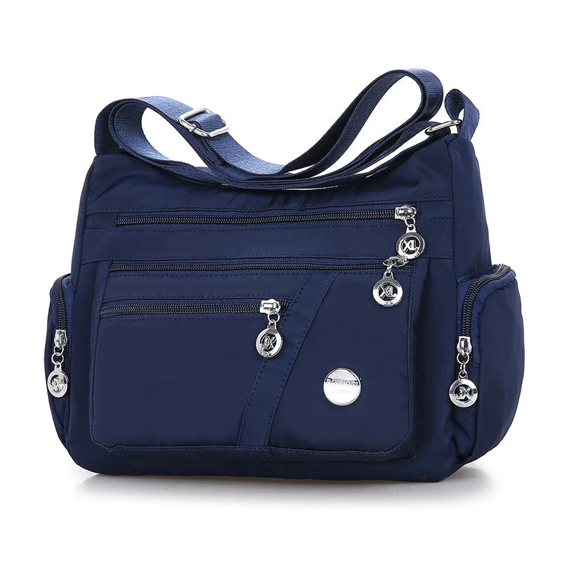 Casual Shoulder Messenger Bag Waterproof Nylon Crossbody Large Capacity Handbag