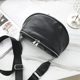 Women's Crossbody Leather Packbag for Hiking