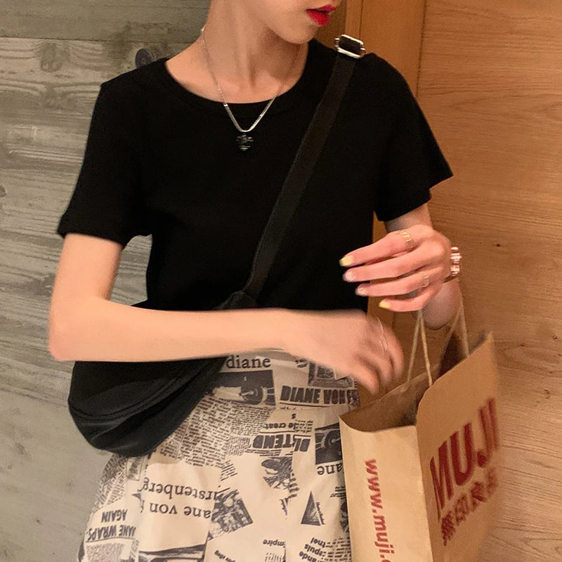 Casual Dumpling Shoulder Bags Nylon Large Capacity Solid Travel Bag