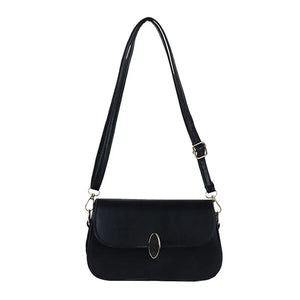 Soft Leather Shoulder Bag for Women Retro Crossbody Saddle Small Bag