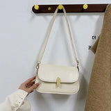 Soft Leather Shoulder Bag for Women Retro Crossbody Saddle Small Bag