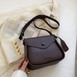 Casual Pu Leather Shoulder Bag For Women Square Crossbody Bag