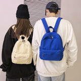 Canvas Mini Backpack For Men Women School Bag