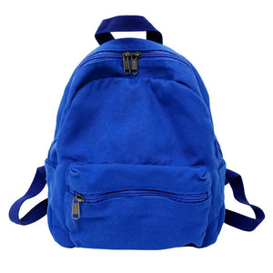 Canvas Mini Backpack For Men Women School Bag