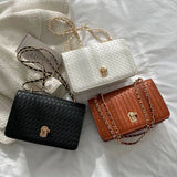 Casual Handbag Women High Pu Leather Shoulder Bag Winter Crossbody Bag