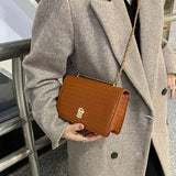 Casual Handbag Women High Pu Leather Shoulder Bag Winter Crossbody Bag