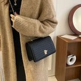Casual Handbag Women High Pu Leather Shoulder Bag Winter Crossbody Bag