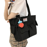 Casual Women Tote Bag Large Capacity Solid Nylon Female Single Shoulder Bag