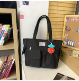 Casual Women Tote Bag Large Capacity Solid Nylon Female Single Shoulder Bag