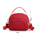 Casual Women's Tote Shoulder Bag Double Layer Shopping Zipper Handbags