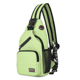 Casual Small Backpack Women Girls Chest Bag Earphone Hole Female Crossbody Pack