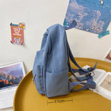 Casual Small Backpacks Women Solid Shoulder Bag Nylon Teenage Girl School Bag