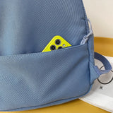 Casual Small Backpacks Women Solid Shoulder Bag Nylon Teenage Girl School Bag