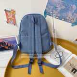 Casual Small Backpacks Women Solid Shoulder Bag Nylon Teenage Girl School Bag