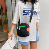 Women's Casual Small Square Bag with Wide Shoulder Strap