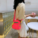 Women's Casual Small Square Bag with Wide Shoulder Strap