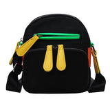 Women's Casual Small Square Bag with Wide Shoulder Strap