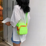 Women's Casual Small Square Bag with Wide Shoulder Strap