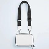 Casual Small Box Ladies Messenger Bag PU Leather Wide Shoulder Strap