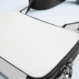 Casual Small Box Ladies Messenger Bag PU Leather Wide Shoulder Strap