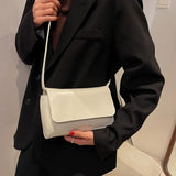 Casual Small Handbags For Women High Pu Leather One Shoulder Bags Square Female