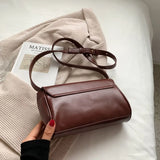 Casual Small Handbags For Women High Pu Leather One Shoulder Bags Square Female