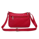 Womens Soft Leather Crossbody Bag
