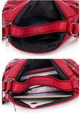 Womens Soft Leather Crossbody Bag