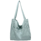 Casual Solid Canvas Shoulder Bags Large Capacity Female Tote Bag