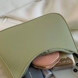 Casual Flap Bag Women PU Leather Shoulder Handbag Lady Tote Purse