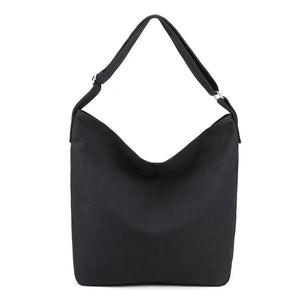 Casual Solid Handbag Shoulder Bag for Women Large Capacity Canvas Bag