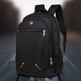 Casual Solid Oxford Man's Backpack Large Student Schoolbag