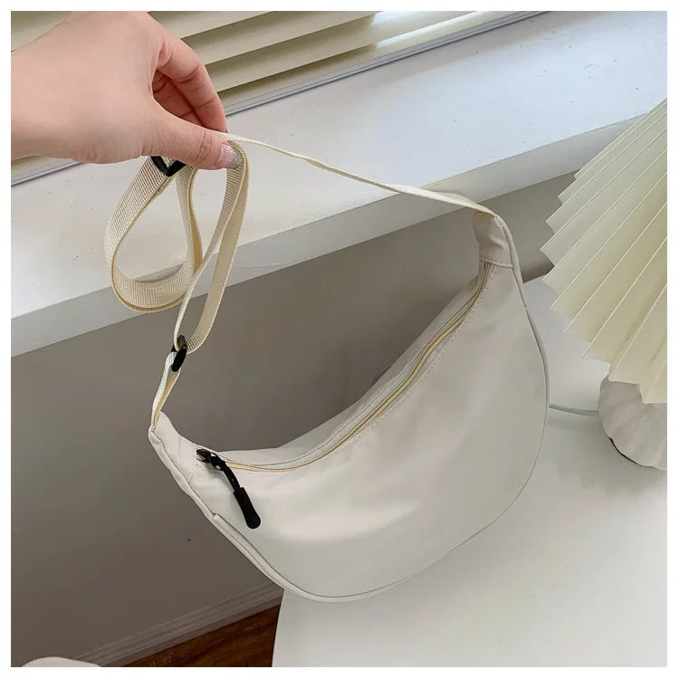 Casual Nylon Hobos Bag Large Capacity Travel Shoulder Crossbody Bag